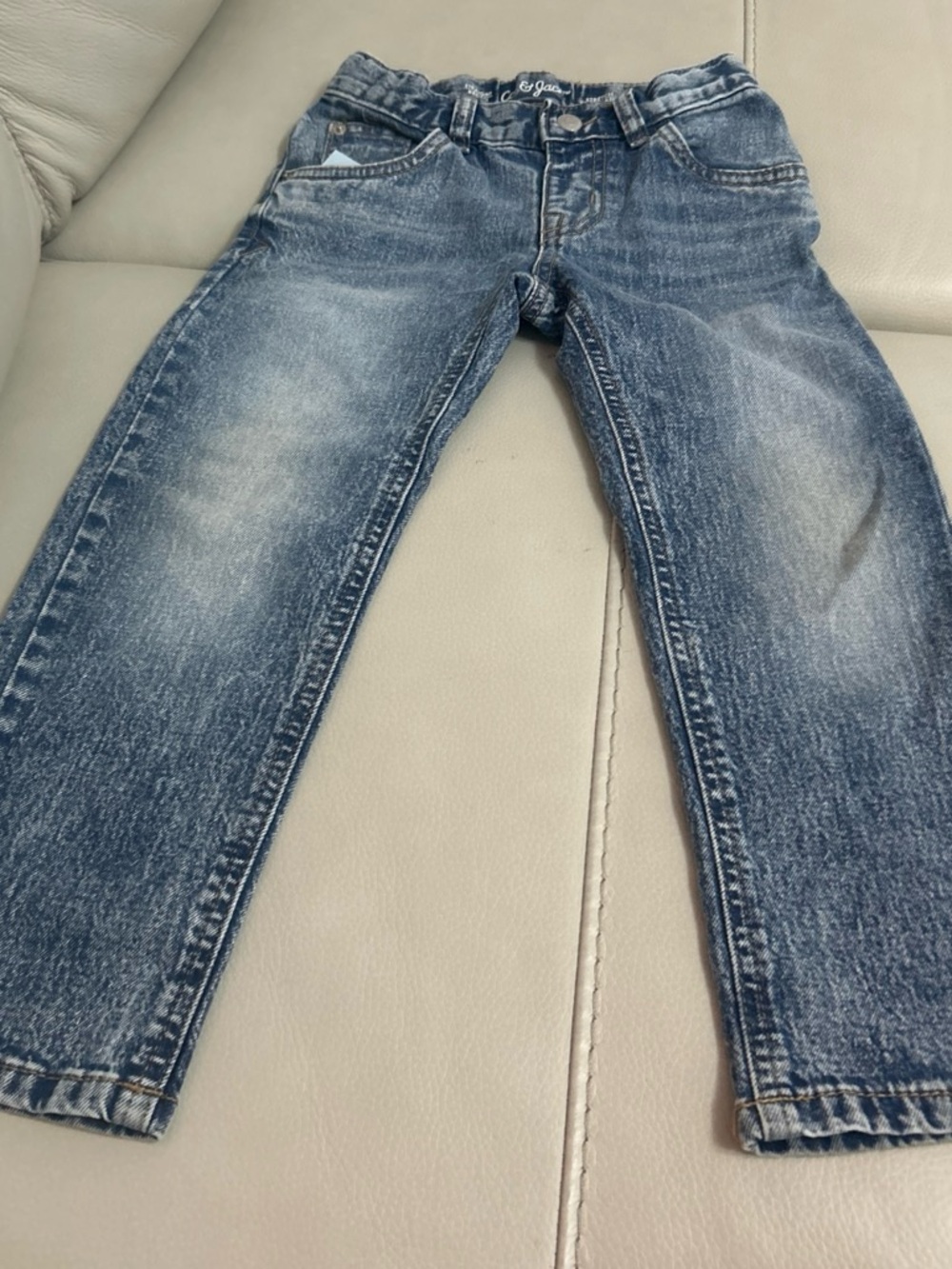 Cat & Jack blue washed slim straight jeans